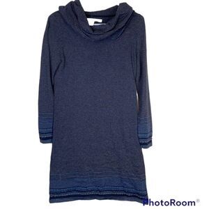 Max Studio Cowl Neck Striped Sweater Dress small
